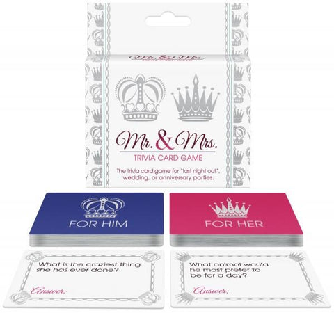Mr and Mrs Trivia Card Game - Sex Games, Coupons and Tricks