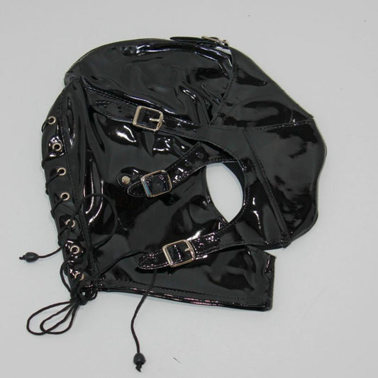 Multiplex Bondage Hood Faux Leather - Bondage Hoods