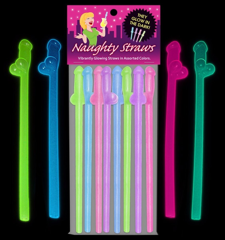 Naughty Penis Straws Glow in The Dark - Sex Games, Coupons and Tricks