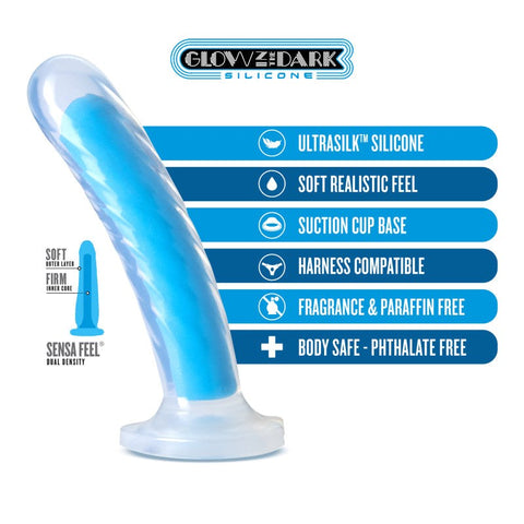 Neo Elite Glow Tao 7 Inch Dual Density Silicone Dildo - Realistic Dildos