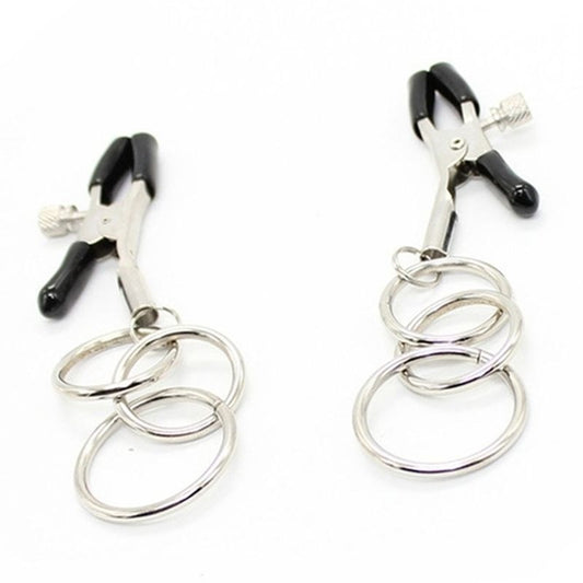 Nipple Clamps with 3 Ring - Breast and Nipple Toys