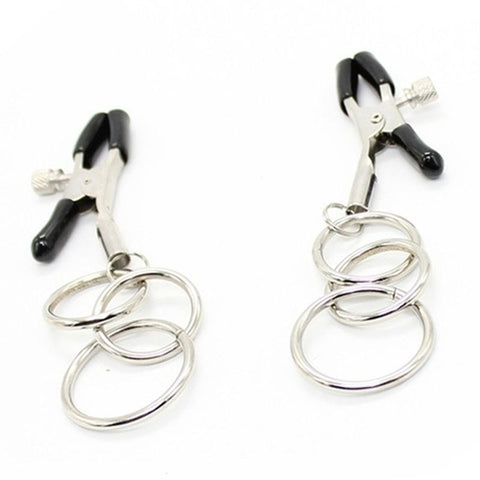 Nipple Clamps with 3 Ring - Breast and Nipple Toys
