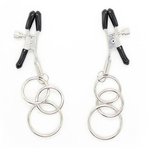 Nipple Clamps with 3 Ring - Breast and Nipple Toys