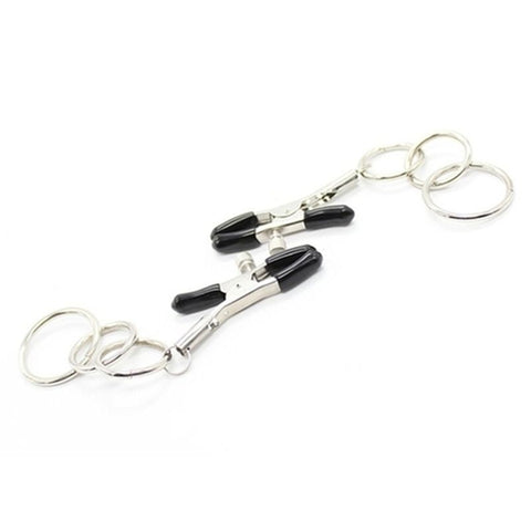 Nipple Clamps with 3 Ring - Breast and Nipple Toys