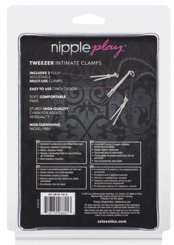 Nipple Play Tweezer Intimate Clamps - - Nipple and Clit Clamps