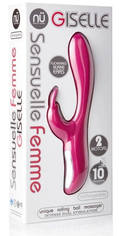 Nu Sensuelle Giselle Magenta Rabbit Vibrator - Rabbit Vibrators