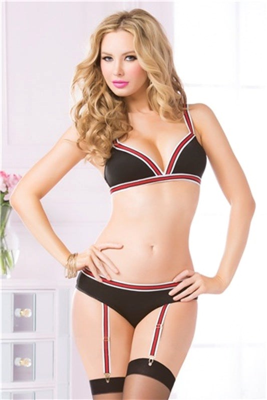 On The Ball Bra Set Black OS - Bras and Bra Sets