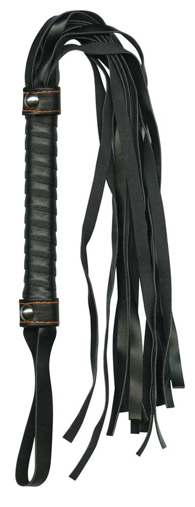 Ignite Intimacy with the Orange-Stitched Whip Delight - Whips And Crops