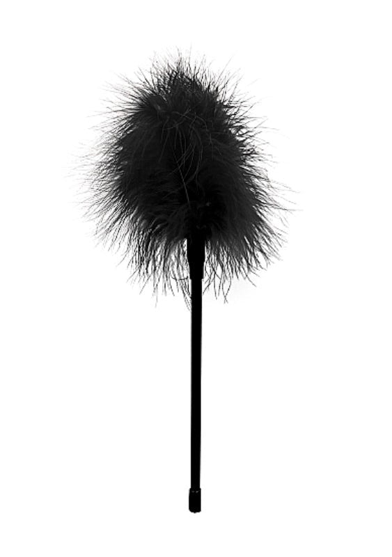 Ouch Black and White Feather Tickler - - Whips And Crops