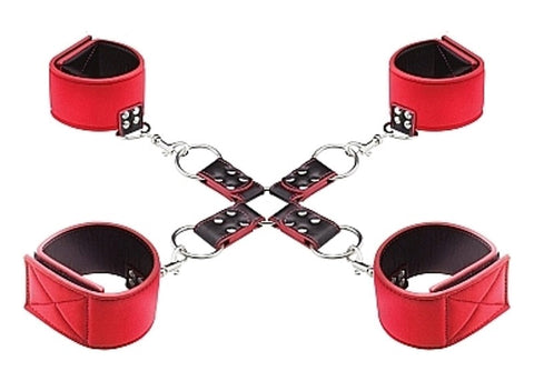Ouch Reversible Hogtie Red - Cuffs and Restraints