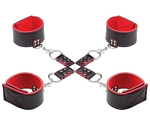 Ouch Reversible Hogtie Red - Cuffs and Restraints