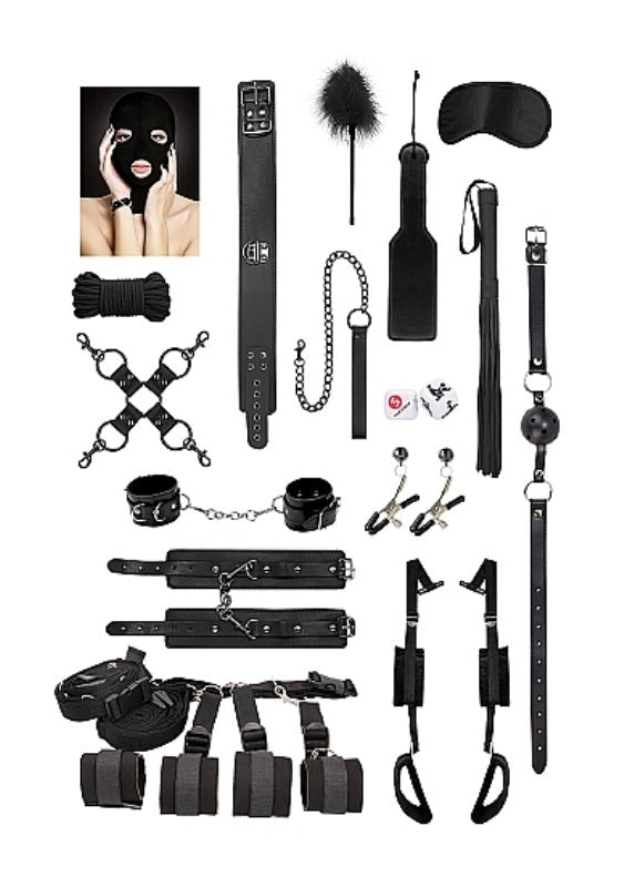 Ouch! Advanced Bondage Kit Black - - Bondage Kits