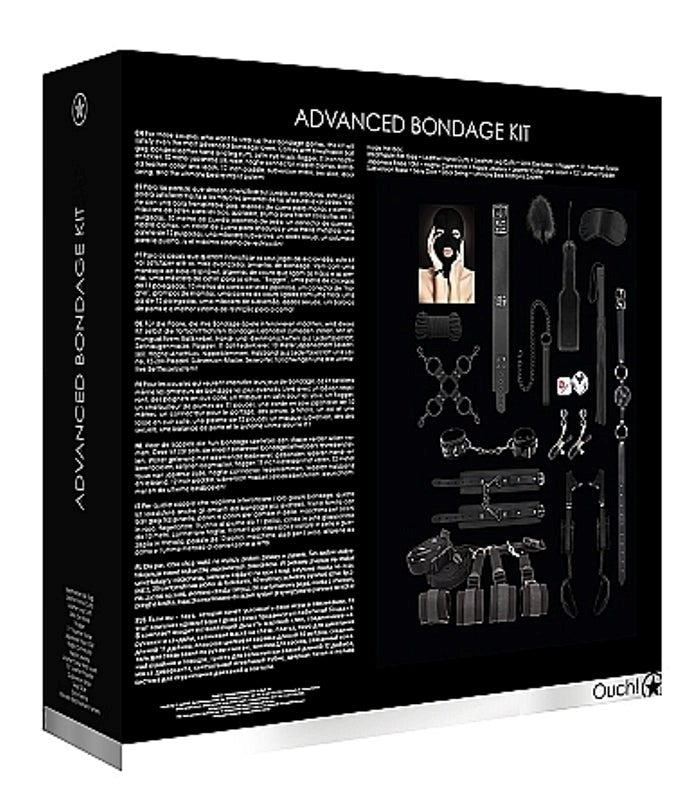 Ouch! Advanced Bondage Kit Black - - Bondage Kits