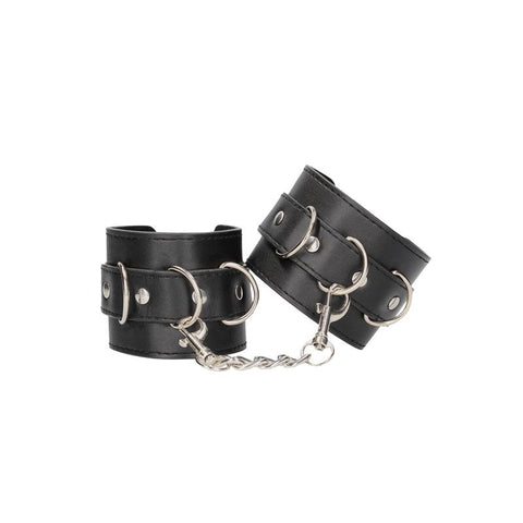 OUCH! BW Bonded Leather Hand or Ankle Cuffs - Cuffs and Restraints