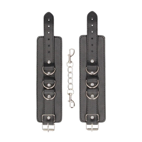 OUCH! BW Bonded Leather Hand or Ankle Cuffs - Cuffs and Restraints