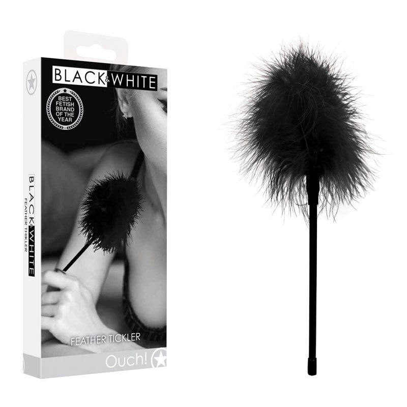 OUCH! BW Feather Tickler - - Whips And Crops