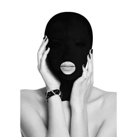 OUCH! BW Submission Mask With Open Mouth - Masks And Blindfolds