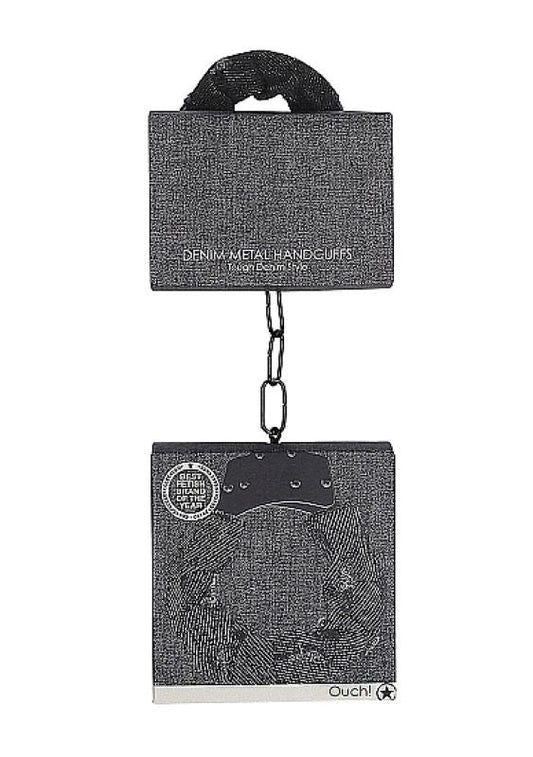 Ouch! Denim Metal Handcuffs - Cuffs and Restraints