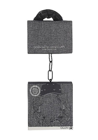 Ouch! Denim Metal Handcuffs - Cuffs and Restraints