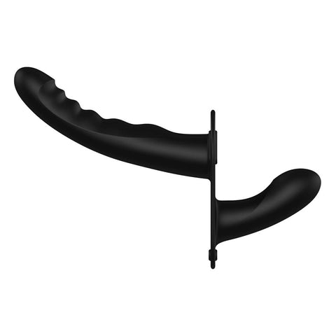 OUCH! Dual Silicone Ribbed Strap-On - Unforgettable Intimate Delight - Realistic Dildos