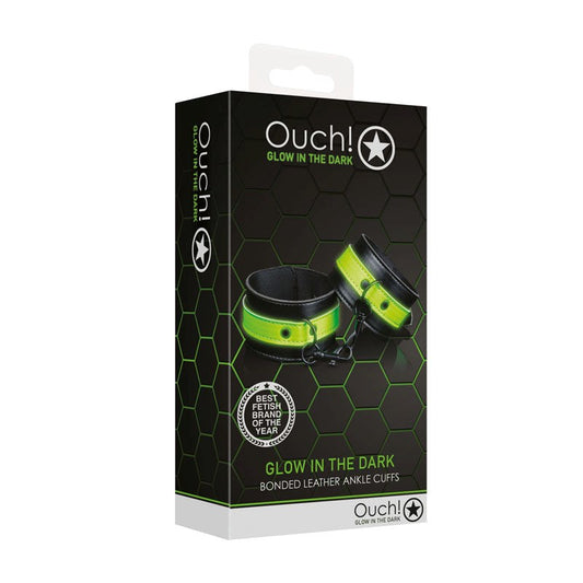OUCH! Glow in Dark Handcuffs - Cuffs and Restraints