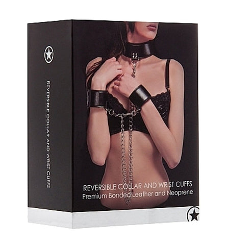 Ouch! Reversible Collar and Wrist Cuffs - Cuffs and Restraints