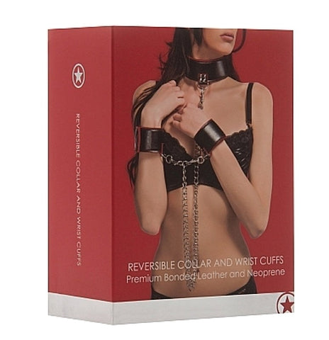 Ouch! Reversible Collar and Wrist Cuffs - Cuffs and Restraints