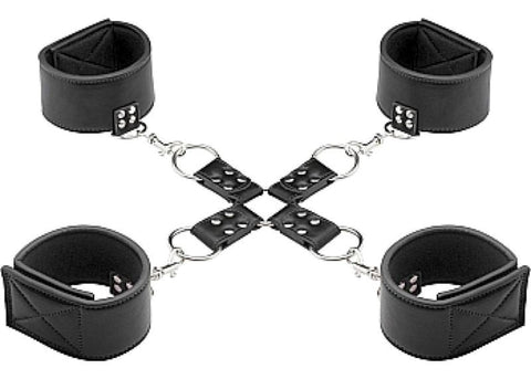 Ouch! Reversible BDSM Play Hogtie Black - Cuffs and Restraints