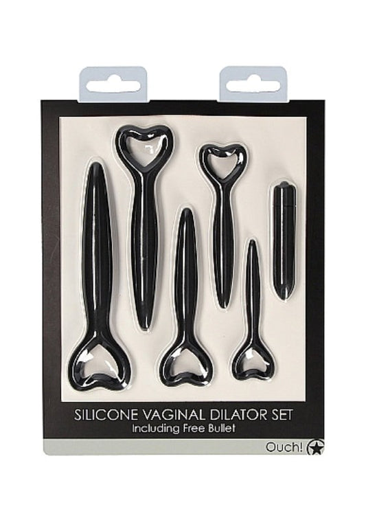 OUCH! Silicone Vaginal Dilator Set - Black - Dental and Clinical