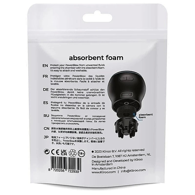 Kiiroo PowerBlow Comfort Enhancers - Absorbent Foam Inserts - Masturbators and Strokers