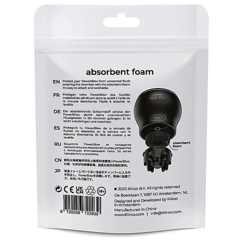 Kiiroo PowerBlow Comfort Enhancers - Absorbent Foam Inserts - Masturbators and Strokers