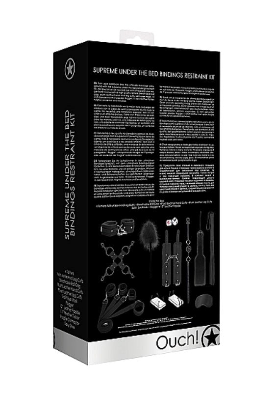 Ouch! Supreme Under the Bed Bindings Kit - - Cuffs And Restraints