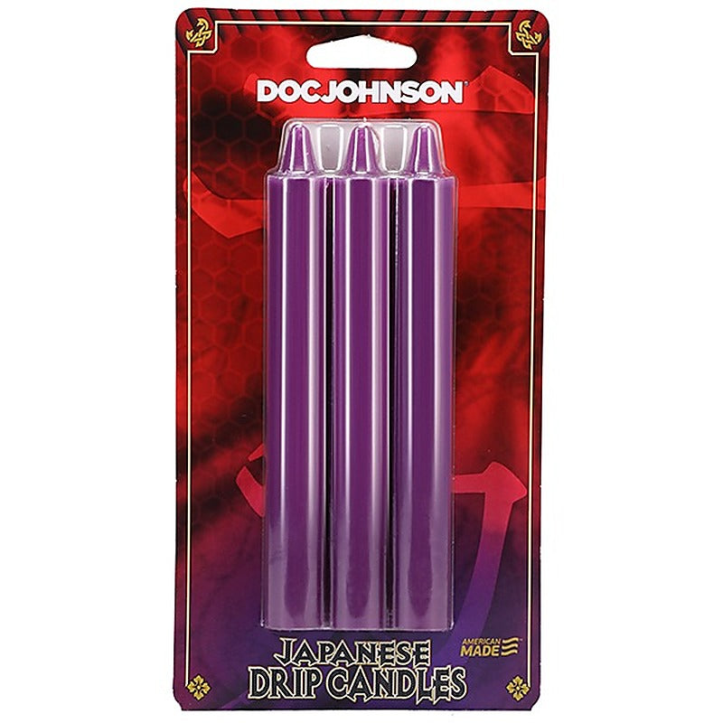 3 Pack Japanese Drip Wax Play Candles By Doc Johnson - Bath and Intimate Fragrances