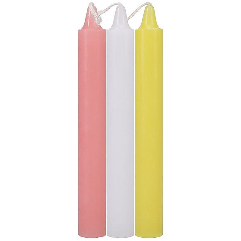 3 Pack Japanese Drip Wax Play Candles By Doc Johnson - Bath and Intimate Fragrances