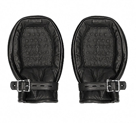 Pain Bondage Mittens Padded with Metal Teeth - Cuffs and Restraints