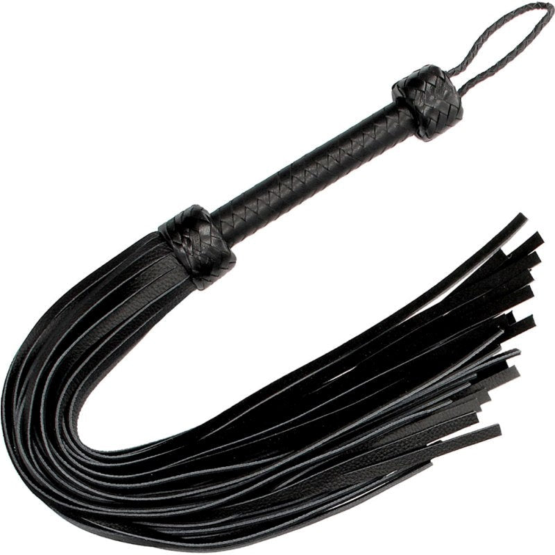 Pain Heavy Leather Tail Flogger - - Whips And Crops