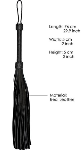Pain Heavy Leather Tail Flogger - Whips And Crops
