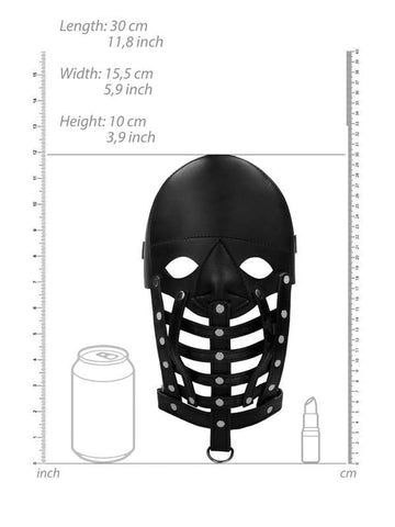 Pain Leather Male Mask - Bondage Hoods