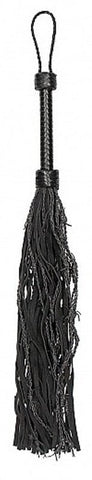 Pain Leather Suede Barbed Wired Flogger - Whips And Crops