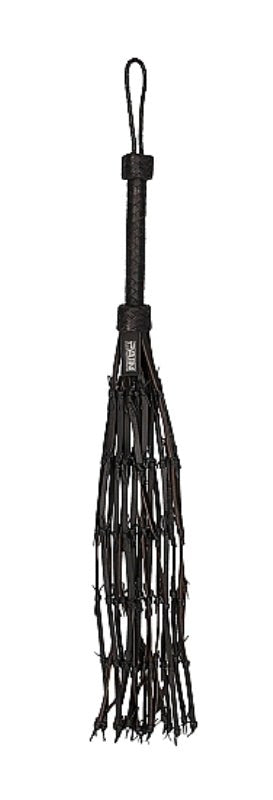 Pain Saddle Leather with Barbed Wire Flogger - Whips And Crops