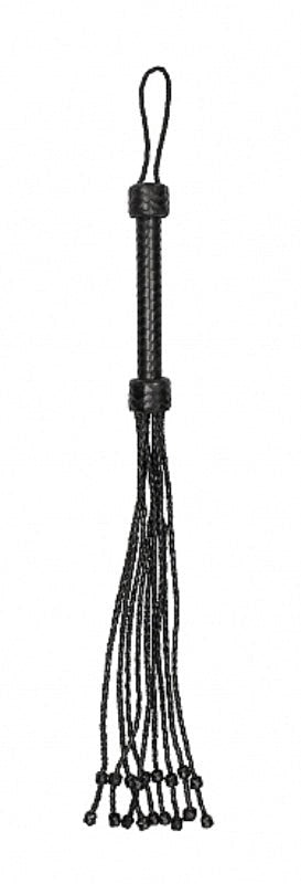 Pain Short Leather Braided Flogger - - Whips And Crops