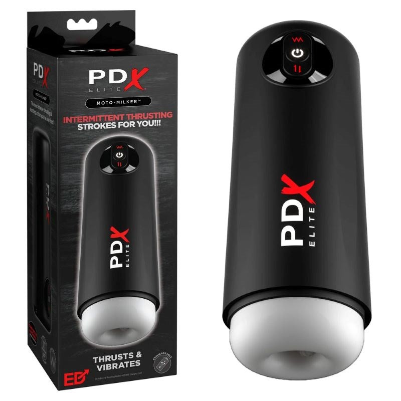 PDX Elite Moto-Milker 10 Functions Male Masturbator - Realistic Butts And Vaginas