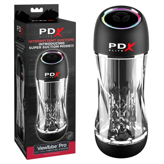 PDX Elite ViewTube Pro Vibrating Male Stroker - Realistic Butts And Vaginas