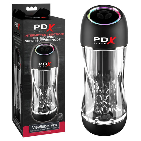 PDX Elite ViewTube Pro Vibrating Male Stroker - Realistic Butts And Vaginas