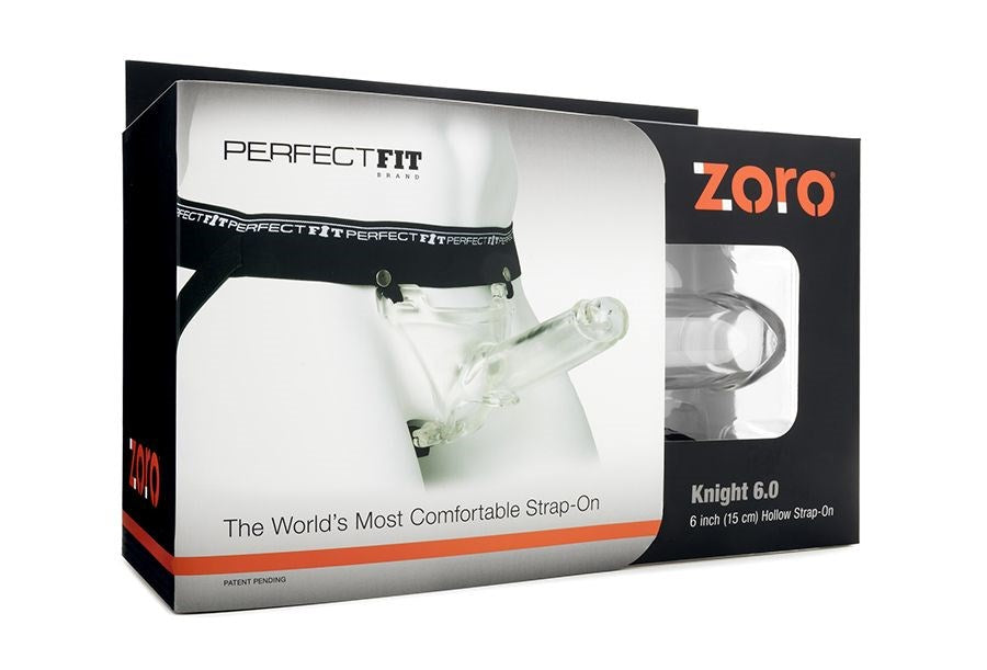 Perfect Fit Zoro Knight 6 inch Clear - - Strap On Sextoys