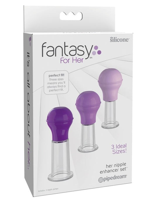 Pipedream Fantasy For Her Womens Nipple Enhancer Set - Nipple and Clit Clamps