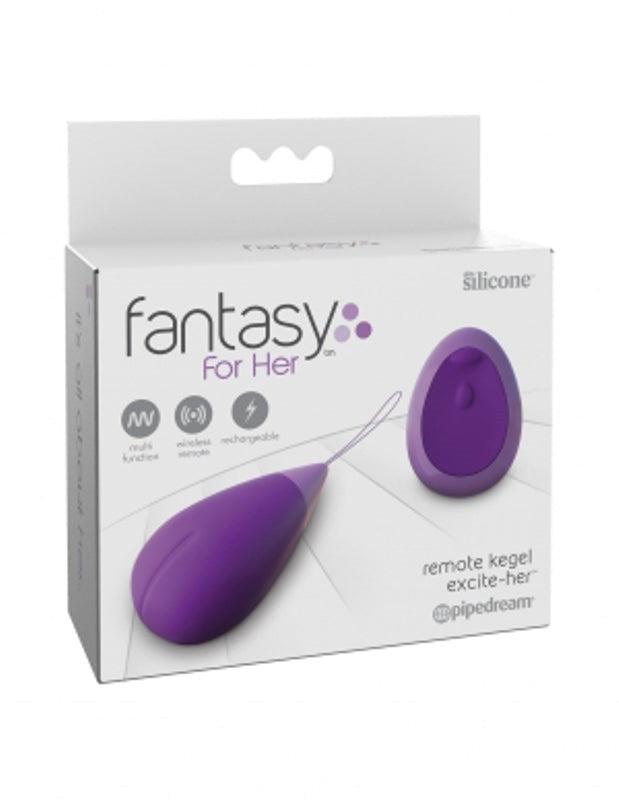 Pipedream Fantasy for Her Remote Kegel Excerciser Excite-Her - Love Eggs and Kegel Exercisers