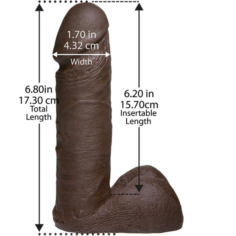 Platinum The Tru Ride Realistic 6 inch Chocolate - - Realistic Dildos