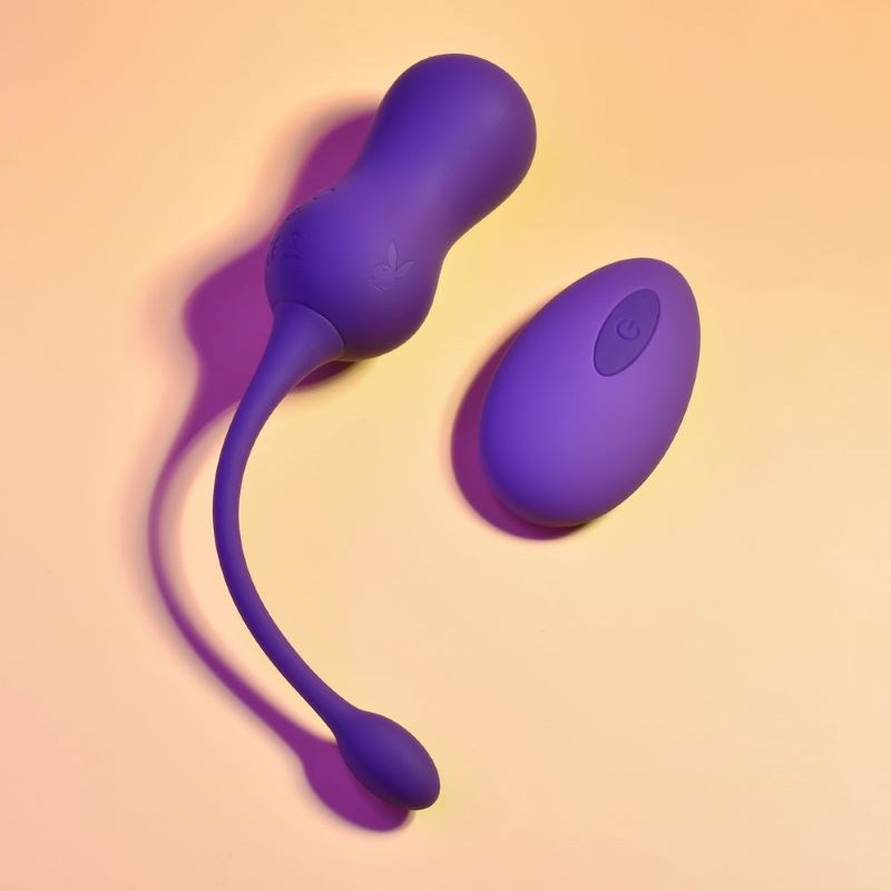 Playboy Pleasure DOUBLE TIME Remote Control Kegel Balls - - Love Eggs and Kegel Exercisers