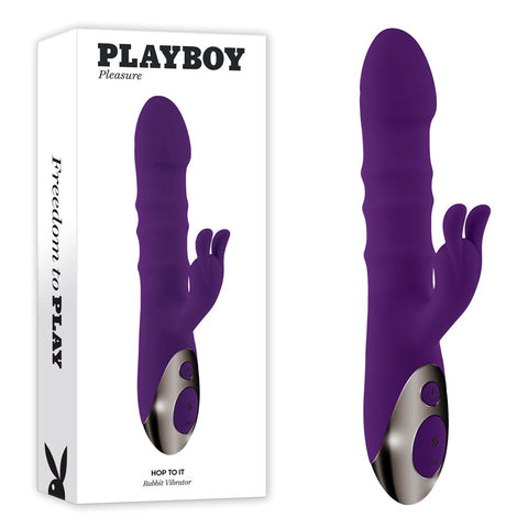 Playboy Pleasure Hop To It 10 Functions Rabbit Vibrator - Rabbit Vibrators